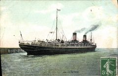 CPA Bateau Paquebot La Touraine 