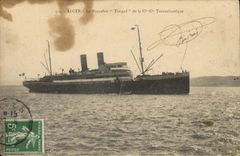 CPA Bateau Paquebot Timgad de la Cie Gle Transatlantique Alger 
