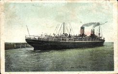 CPA Bateau Paquebot La Touraine 