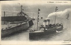CPA Bateau Dieppe Le steamer Tamise 