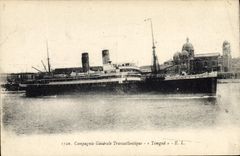 CPA Bateau Paquebot Timgad Cie Generale Transatlantique 
