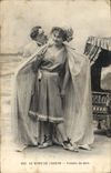 VINTAGE POSTCARD Woman Bathing suit Toilet of bath
