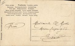 VINTAGE POSTCARD Woman Bathing suit Child