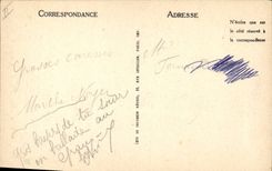 VINTAGE POSTCARD Woman Bathing suit With the sea After the bath