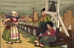 CPA Fantaisie Illustrateur Wells Enfants Pays-Bas Cloche