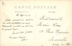 CPA Militaria Le courrier a la famille
