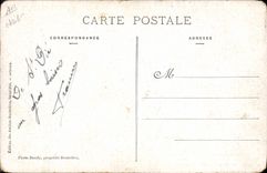 VINTAGE POSTCARD Militaria Saint Die during the German occupation the last convoy of wound evacuating the city