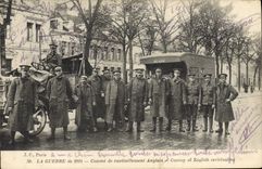 VINTAGE POSTCARD Militaria Convoy of English supply