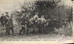 VINTAGE POSTCARD Militaria English Infantry in ambush