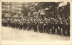 CPA Militaria Infantry of the line for the front 