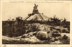CPA Militaria Navarin Monument aux morts des armees alliees en Champagne 