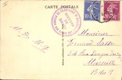 VINTAGE POSTCARD Militaria Navarin War memorial of the allied Champagne armies