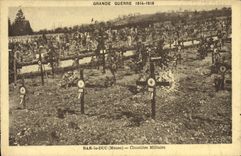 VINTAGE POSTCARD Militaria Bar the military Duke Cemetery