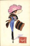 CPA Fantaisie Illustrateur Femme
