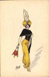 CPA Fantaisie Illustrateur Femme
