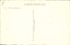 CPA Folklore Tetes basques