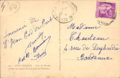 CPA Folklore Pays basque Jour de marche Jacques Le Tanneur 