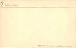 CPA Folklore Basquaise au cimetiere 