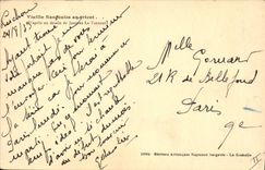 CPA Folklore Vieille basquaise au tricot Jacques le Tanneur