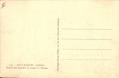 CPA Folklore Pays basque Interieur Jacques le Tanneur