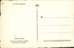 CPA Folklore Pays basque Veillee mortuaire Jacques le Tanneur 