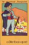 CPA Folklore Cote basque Chaussures Raoul Marseille Rue Cannebiere 