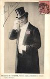 CPM Cinema Monsieur R Bertin l'homme protee presentant son numero