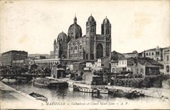 CPA Marseille Cathedrale et Canal Saint Jean