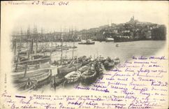 CPA Marseille Le Quai Du Port