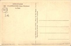 CPA Villefranche La Rade Bateaux