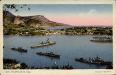 CPA Villefranche Sur Mer Vue sur l'escadre Bateaux 