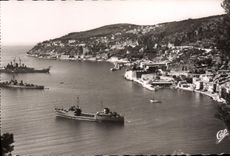 MODERN CARD Villefranche On Sea Seen on the roads Boats