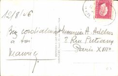 VINTAGE POSTCARD Villefranche On General Sea Boats