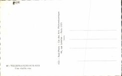 MODERN CARD Villefranche On Sea an Old Street