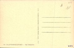 VINTAGE POSTCARD Villefranche Overall picture