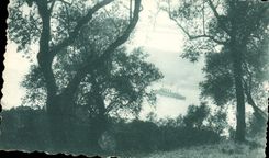 VINTAGE POSTCARD Villefranche Seen On the Roads Boat