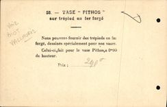 VINTAGE POSTCARD Vase Pithos Vallouris