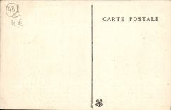 VINTAGE POSTCARD the Chair God macabre dance First panel