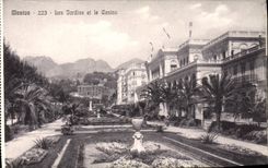 CPA Menton Les Jardins et le Casino