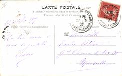 CPA A genoux Christ 