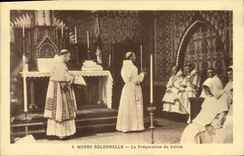 CPA Messe solennelle La prepartation du Calice 