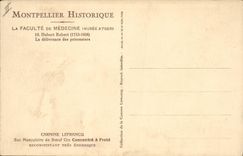 VINTAGE POSTCARD Montpellier the medical college Atger Museum the delivery of the prisoners