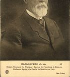 VINTAGE POSTCARD honorary Hallopeau Doctor of the hospitals Medical college of Paris