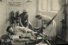 VINTAGE POSTCARD Aix les Bains Hydropathic establishment the shower massage