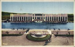 CPA Toulouse La piscine municipale du parc toulousain La grande piscine et le batiment de la grande salle des fetes 