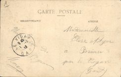 CPA Bateau Paquebot Compagnie Transatlantique Ville d'Alger 