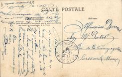 CPA Bateau Paquebot Granville Bateau de Jersey Le Victoria Sortie en arriere 