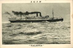 CPA Bateau Paquebot SGTM Valdivia 