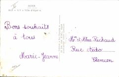 VINTAGE POSTCARD Boat Steamer Algiers S Town of Algiers