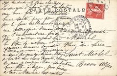 VINTAGE POSTCARD First name Auguste